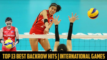 13x Alyssa Valdez Powerful Backrow Attacks | International Games
