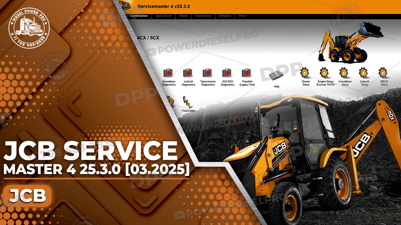 EXPLORING JCB SERVICE MASTER 4 25.3.0 [03.2025] ON DIESEL POWER PRO ...