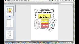 Product Preview - Visual Resources for Gym Class
