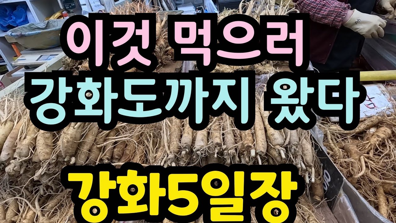 강화5일장과 풍물시장 먹거리코너