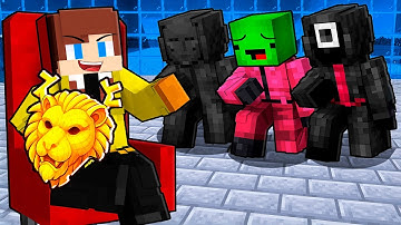 JJ Became EVIL In SQUID GAME 3 and Mikey OBEY in Minecraft - Maizen