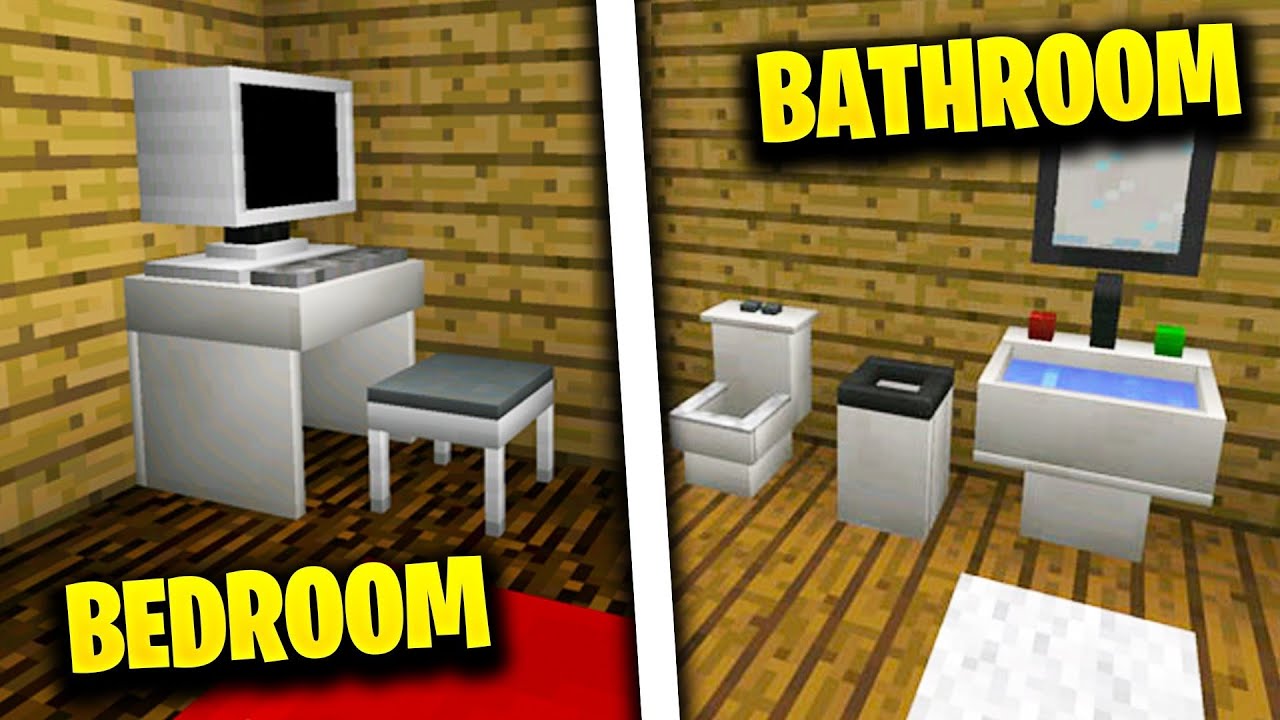 Realistic Furniture in Minecraft Pocket Edition YouTube
