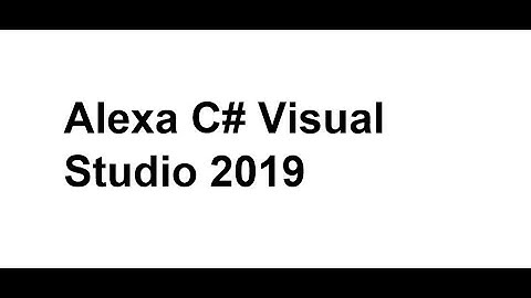 Updated creating a VS2019 C# Alexa skill