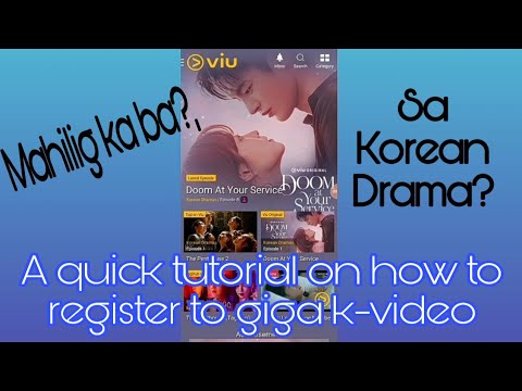 A quick tutorial on how to register to Giga K-video,