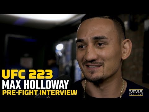 UFC 223: Max Holloway Discusses Weight Cut, Ankle Injury, McGregor Rematch, Bruno Mars Well Wishes