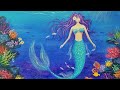 MERMAID Acrylic Painting Tutorial (Coral Reef Part 2) LIVE Angelooney Event