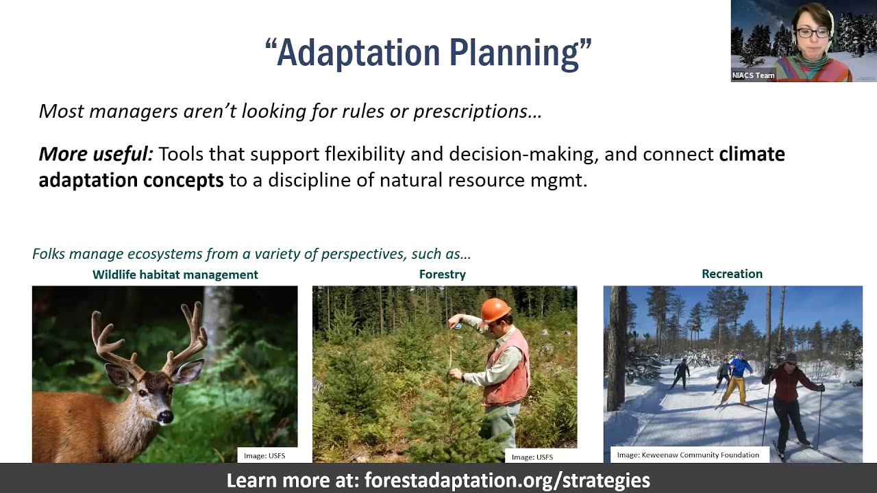 Special presentation: Adaptation Menus - Winter 2021 Adaptation Planning and Practices Online Course