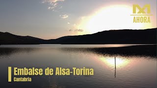 EMBALSE DE ALSA TORINA Y MEDIAJO (SAN MIGUEL DE AGUAYO - CANTABRIA) A VISTA DE DRON