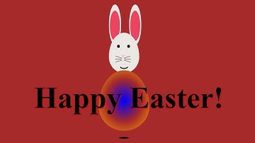JavaScript - Easter bunny delivering Easter egg