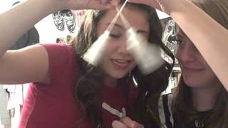 Sunshine and Haley put tampons in their mouths