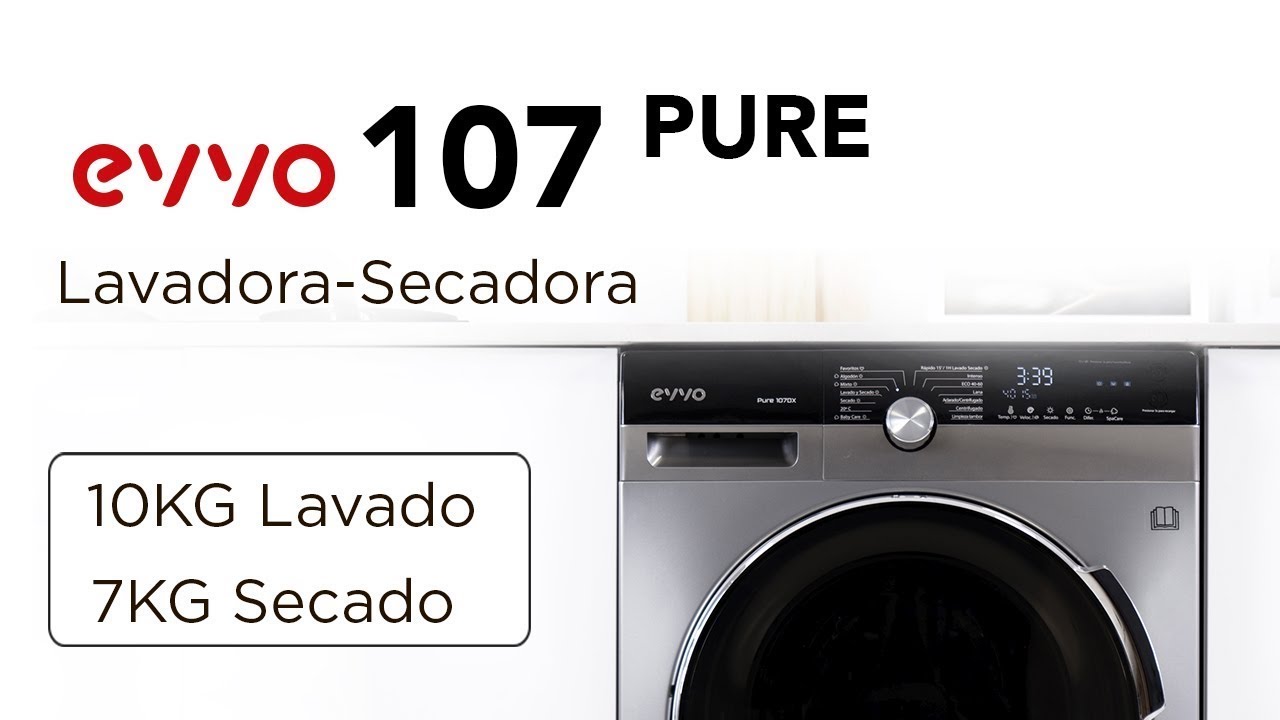 EVVO PURE 107DX | La LAVADORA-SECADORA que vida -