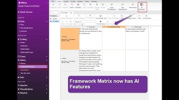 Framework Matrix now with AI Features