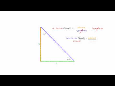 How To Calculate the Length of A Diagonal Line of Square Using Trigonometry