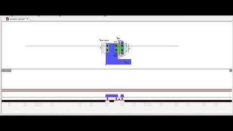 Tanner tools L-edit. Growing a NMOS transistor on silicon (inverter WIP)