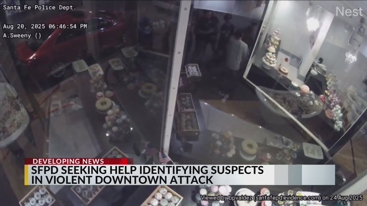 Santa Fe police seek help identifying suspects in downtown attack - YouTube