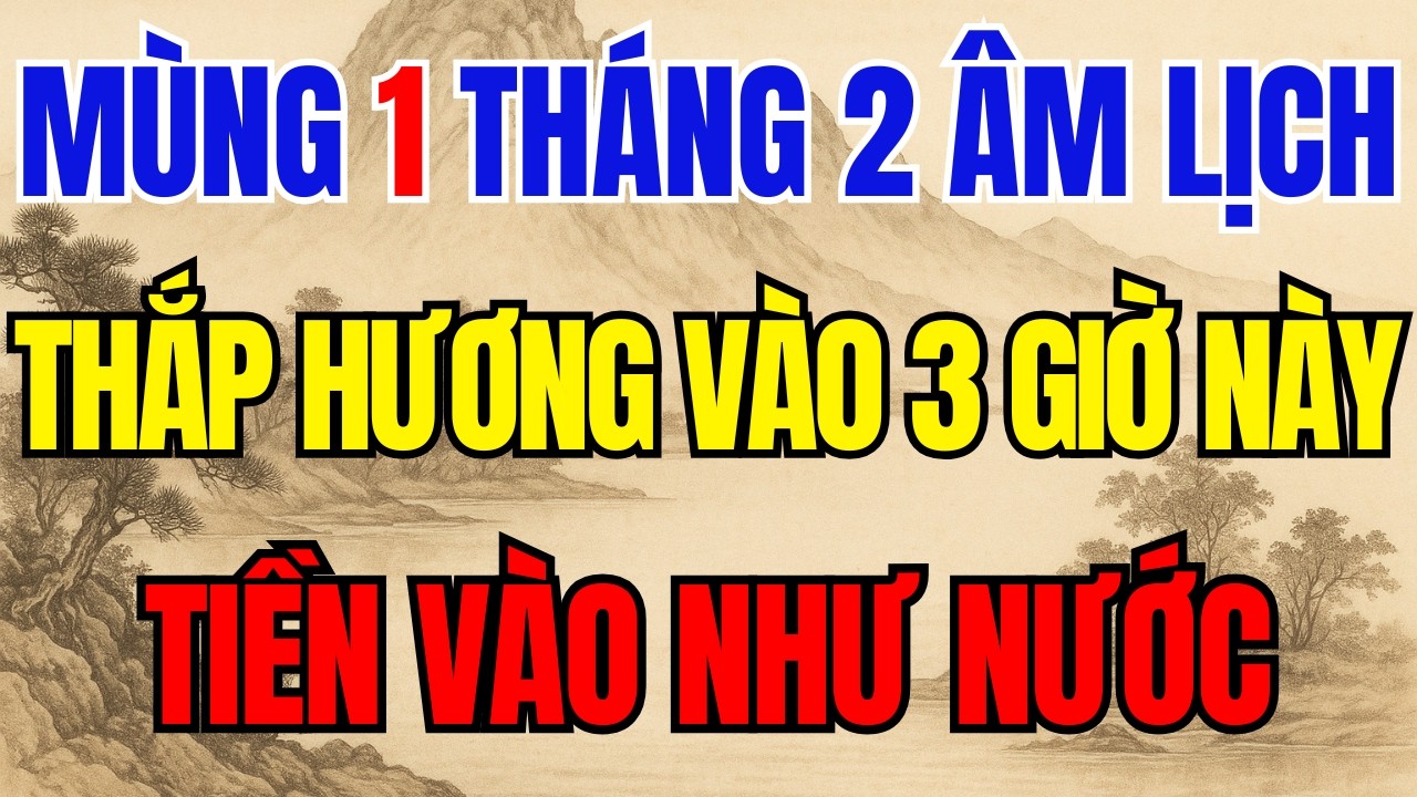 Mùng 1 Tháng 2 ÂM, Thắp Hương Đúng Giờ Này Thánh Thần Ban Lộc, Tài Lộc kéo Về Như Lũ!