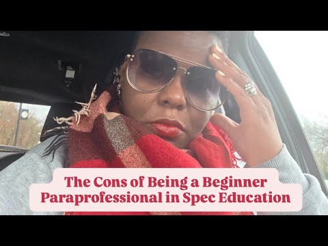 The Cons of Being a Beginner Paraprofessional in Special Education 