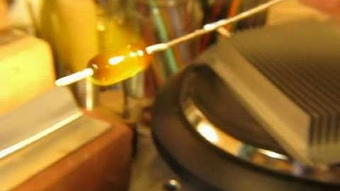 Devardi Metallic Golden Coppery Black Glass, Lampwork Bead Making Tutorial