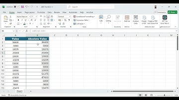 📈How to Use the ABS Function in Excel - Absolute Value Calculations