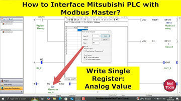 How to Interface Mitsubishi PLC with Modbus Master?