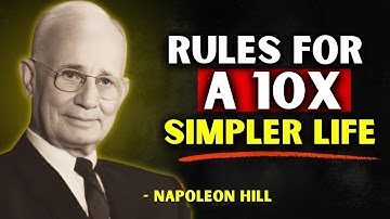 15 Brutal Rules That Make Life 10x Simpler | Napoleon Hill