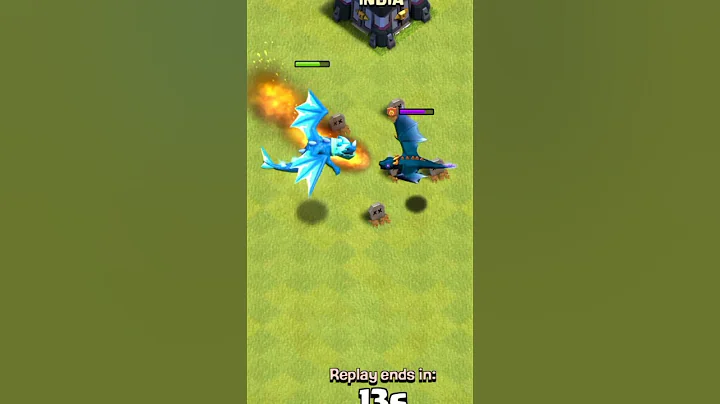 Max Electro Dragon Vs New Level 10 Dragon 😮😱(Clash Of Clans) #shorts