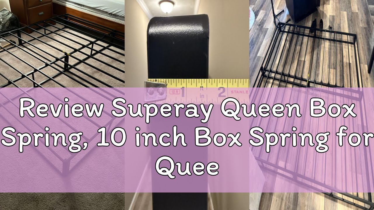 Review Superay Queen Box Spring, 10 inch Box Spring for Queen Bed ...
