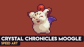 Final Fantasy Crystal Chronicles Moogle - Speed Art