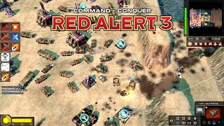 Command and Conquer Red Alert 3 War of Powers MOD 1 Vs 2 Insane AI | The Long Range War