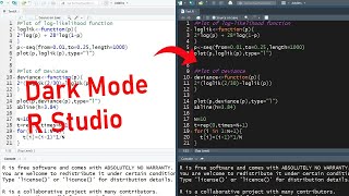 How To Get Dark Mode In R Studio
