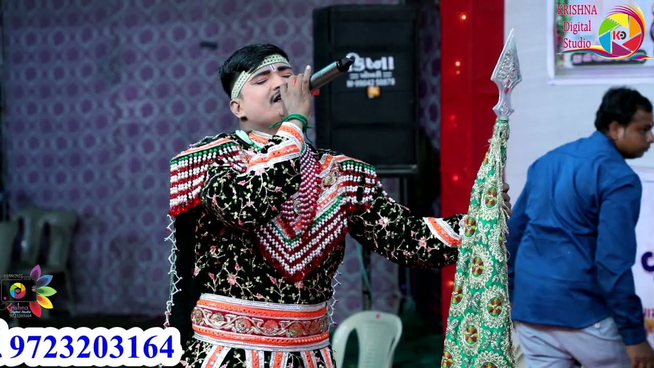 ખુલ્લી સમાધિ કુંકાવાવ નું પ્રખ્યાત જય ખોડિયાર રામામંડળ જૂનું માતા પિતા ની રજા લેવા જાય પીર રામદેવ \