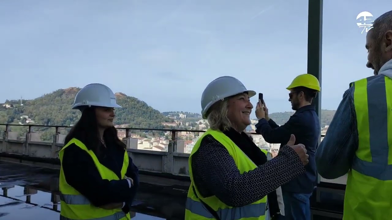 ⁣Saint-Etienne depuis la terrasse d'un immeuble de l'avenue Emile Loubet