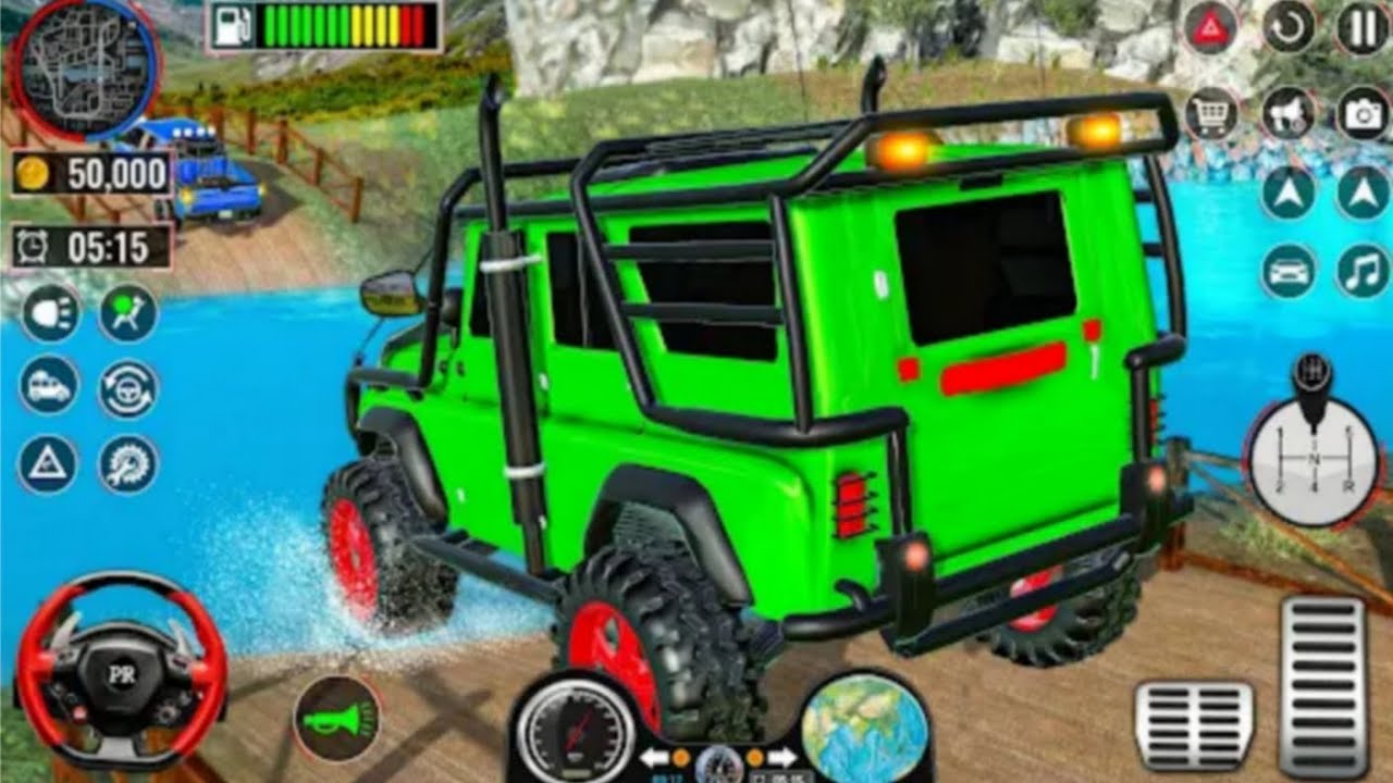 Offroad Jeep driving game Play thar ki tarah car hoti hai - YouTube