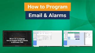 How to Program Email and Alarms