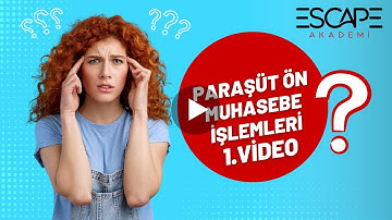 PARAŞÜT ÖN MUHASEBE PROGRAMI 1.VİDEO - AÇILIŞ/İLK İŞLEMLER