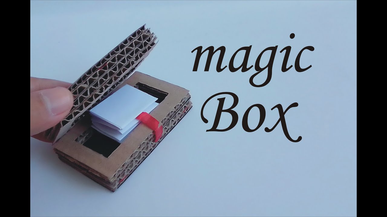 How to make Magic Box out of Cardboard, Awesome Trick DIY Tutorial