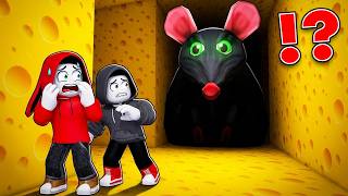 JJ and Dark JJ Escaped Giant Rat Maze ?! (Maizen Roblox)