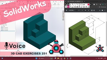 SolidWorks | 3D CAD EXERCISES 251 | StudyCadCam | Solution Tutorial |