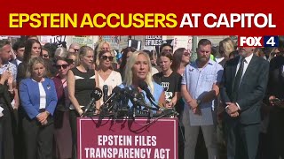 Epstein accusers in D.C demand release of Epstein files