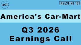 America's Car-Mart Q3 2026 Earnings Call