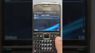 Topic Detection - Cell Broadcast - Nokia E71 Symbian