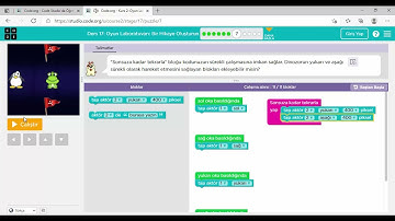 Code.org Kurs : 2 Ders : 17 Oyun Laboratuvarı: Bir Hikaye Oluşturun
