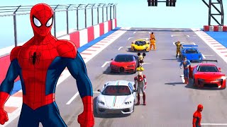 Super-Heróis em Corrida Insana! GTA V Mods: Épico!
