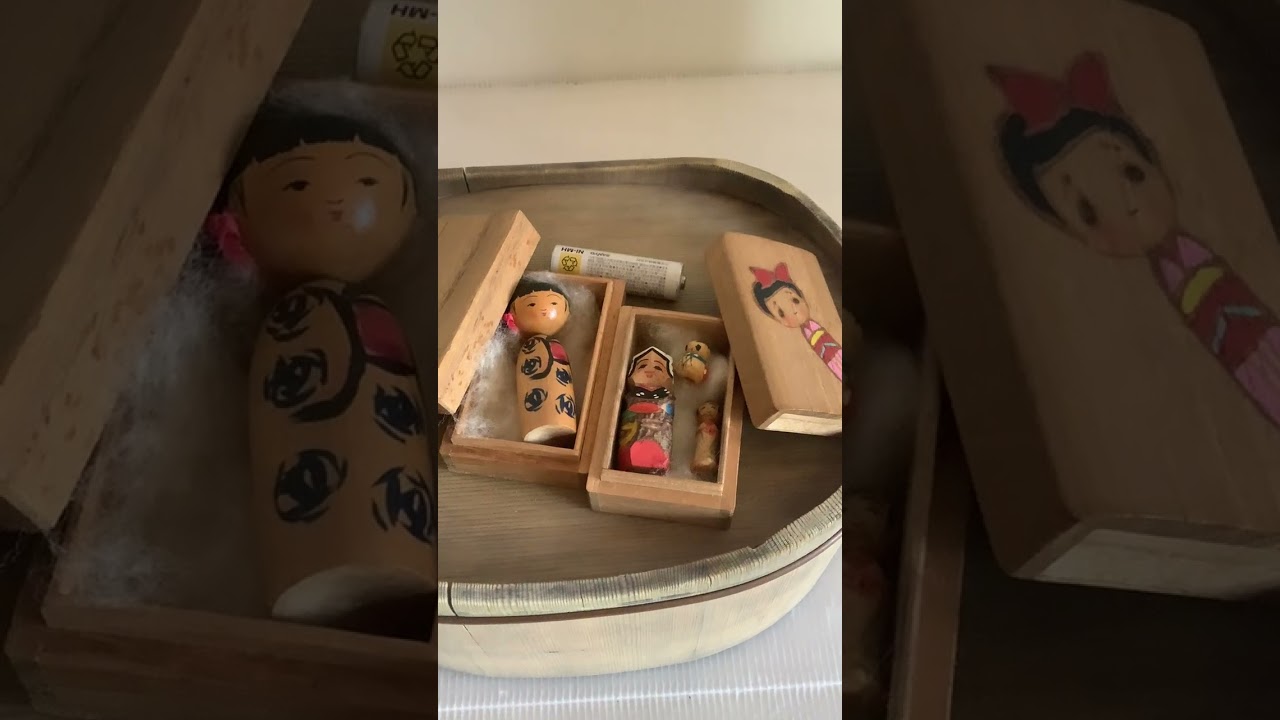 こけしまとめ売り【7体】箱無し　作者印あり多め