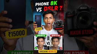 DSLR vs Phone Camera Test | 1.5 Lakh DSLR vs 15,000 Phone! #shorts #trakintech