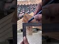 forming a roof wood joint #wood #trick #tips #howto