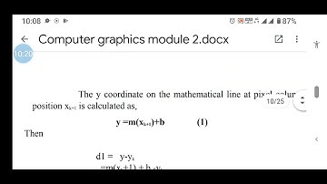 Bresenhams line drawing algorithm-part 1