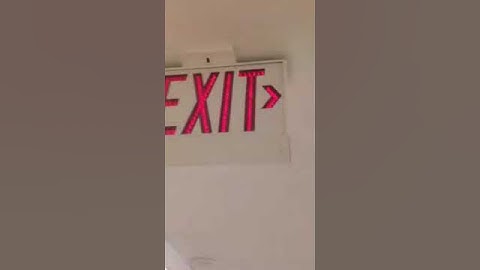 Cool exit sign