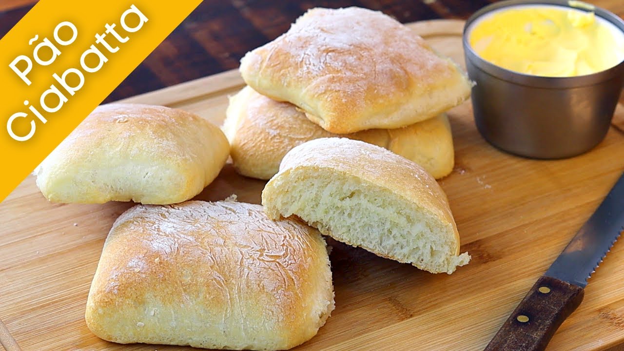 PÃO CIABATTA | GASTA MENOS DE 5 REAIS E AINDA NAO PRECISA SOVAR