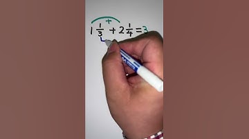 Fractions tricks | How to add mixed numbers | math trick #fraction  #mathtrick  #shorts